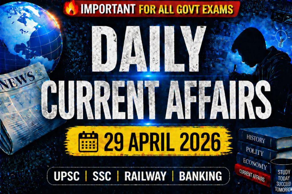 29 April 2026 current affairs