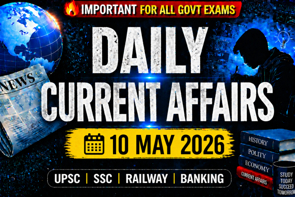 10 MAY 2026 Current Affairs in Hindi